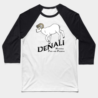 Dall Sheep Denali Baseball T-Shirt